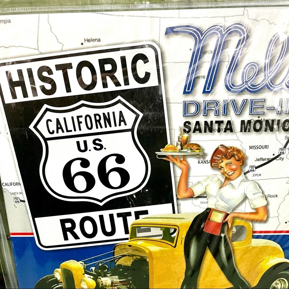 NEW Mel’s Drive-In California Route 66 Metal Sign